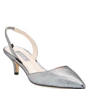 Bliss Metallic SJP by Sarah Jessica Parker slingback. Size 37 (6-6.5)